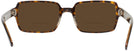 Rectangle Havana On Trans Brown Ray-Ban 2189 Bifocal Reading Sunglasses View #4