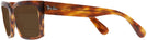 Square Striped Havana Ray-Ban 2191 Bifocal Reading Sunglasses View #3