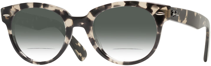 Round Gray Havana Ray-Ban 2199 w/ Gradient Bifocal Reading Sunglasses View #1