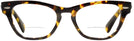 Cat Eye Yellow Havana Ray-Ban 2201V Bifocal View #2