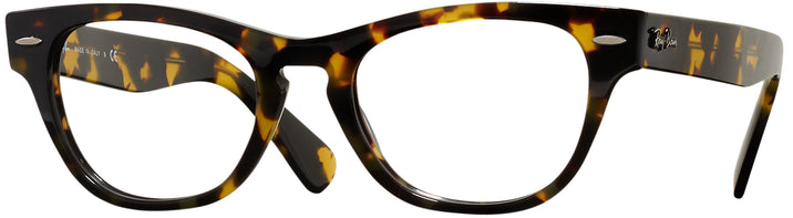 Cat Eye Yellow Havana Ray-Ban 2201V Progressive No-Lines View #1