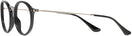 Oval Black Ray-Ban 2547V Progressive No-Lines View #3
