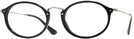 Oval Black Ray-Ban 2547V Progressive No-Lines View #1