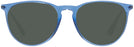 Round Trans Blue Ray-Ban 4171 Progressive No Line Reading Sunglasses View #2