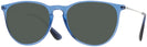 Round Trans Blue Ray-Ban 4171 Progressive No Line Reading Sunglasses View #1