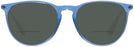 Round Trans Blue Ray-Ban 4171 Bifocal Reading Sunglasses View #2