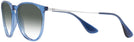 Round Trans Blue Ray-Ban 4171 w/ Gradient Progressive No-Line Reading Sunglasses View #3
