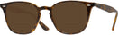 Square Light Havana Ray-Ban 4258 Bifocal Reading Sunglasses View #1