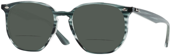  Striped Red Havana Ray-Ban 4306 Bifocal Reading Sunglasses View #1