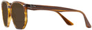 Oversized Striped Red Havana Ray-Ban 4306 Bifocal Reading Sunglasses View #3