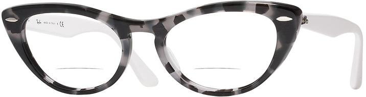 Cat Eye Grey Havana Ray-Ban 4314V Bifocal View #1