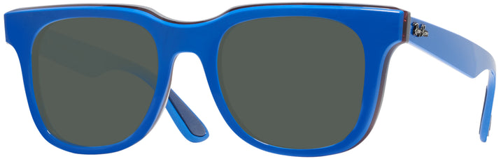 Wayfarer Blue Red Gray Ray-Ban 4368 Progressive No Line Reading Sunglasses View #1