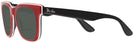 Wayfarer Red White Black Ray-Ban 4368 Bifocal Reading Sunglasses View #3