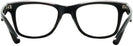 Rectangle Black Ray-Ban 4640V Computer Style Progressive View #4