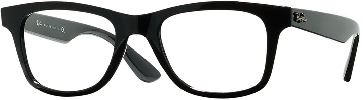 Rectangle Black Ray-Ban 4640V Computer Style Progressive View #1