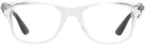 Square Transparent Ray-Ban 4640V Single Vision Full Frame View #2