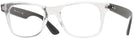 Square Transparent Ray-Ban 4640V Single Vision Full Frame View #1