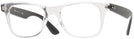 Rectangle Transparent Ray-Ban 4640V Computer Style Progressive View #1