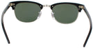 ClubMaster Shiny Black Ray-Ban 5154 Progressive No Line Reading Sunglasses View #4
