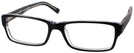 Rectangle Black Ray-Ban 5169 Computer Style Progressive View #1