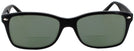 Wayfarer Shiny Black Ray-Ban 5228L Bifocal Reading Sunglasses View #2