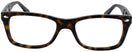 Wayfarer Dark Havana Ray-Ban 5228 Progressive No-Lines View #2