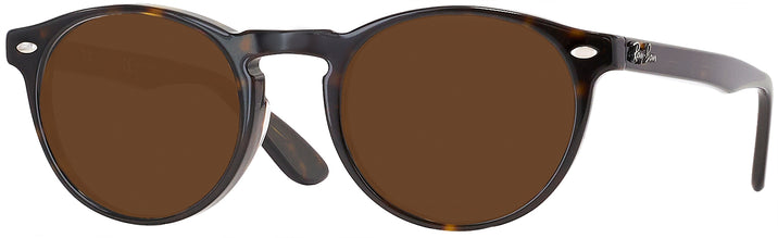 Round Dark Havana Ray-Ban 5283L Progressive No Line Reading Sunglasses View #1