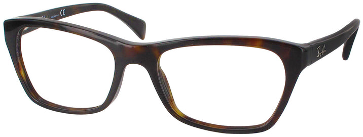 Rectangle Dark Havana Ray-Ban 5298 Single Vision Full Frame View #1