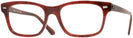 Rectangle Havana Opal Red Ray-Ban 5383L Single Vision Full Frame View #1