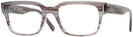 Square Striped Grey Ray-Ban 5388L Single Vision Full Frame View #1