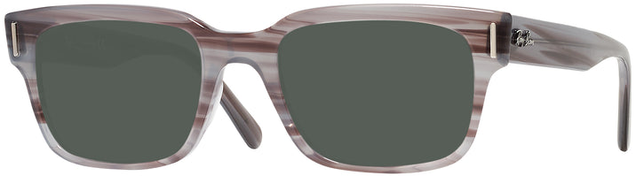 Square Striped Grey Ray-Ban 5388L Progressive No Line Reading Sunglasses View #1