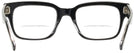 Square Black On Transparent Ray-Ban 5388 Bifocal View #4