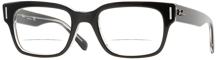 Square Black On Transparent Ray-Ban 5388 Bifocal View #1
