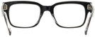 Square Black On Transparent Ray-Ban 5388 Single Vision Full Frame View #4