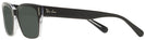 Square Black On Transparent Ray-Ban 5388 Progressive Reading Sunglasses View #3