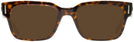 Square Havana on Transparent Brown Ray-Ban 5388 Progressive Reading Sunglasses View #2