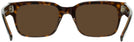Square Havana on Transparent Brown Ray-Ban 5388 Progressive Reading Sunglasses View #4