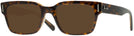 Square Havana on Transparent Brown Ray-Ban 5388 Progressive Reading Sunglasses View #1