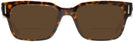 Square Havana on Transparent Brown Ray-Ban 5388 Bifocal Reading Sunglasses View #2