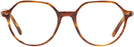 Round Striped Havana Ray-Ban 5395 Computer Style Progressive View #2
