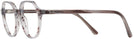 Round Striped Gray Ray-Ban 5395 Computer Style Progressive View #3