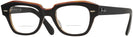 Cat Eye,Unique Black On Transparent Brown Ray-Ban 5486 Bifocal View #1