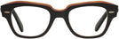 Cat Eye,Unique Black On Transparent Brown Ray-Ban 5486 Computer Style Progressive View #2