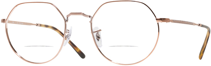 Round Copper Ray-Ban 6465 Bifocal View #1
