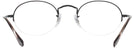 Oval Matte Black Ray-Ban 6547 Computer Style Progressive View #4