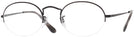 Oval Matte Black Ray-Ban 6547 Computer Style Progressive View #1