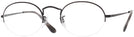 Oval Matte Black Ray-Ban 6547 Single Vision Full Frame View #1