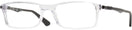 Rectangle Transparent Ray-Ban 7017 Progressive No-Lines View #1