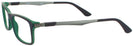 Rectangle Black/Green Tea Ray-Ban 7017 Progressive No-Lines View #3