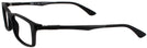 Rectangle Matte Black Ray-Ban 7017 Progressive No-Lines View #3